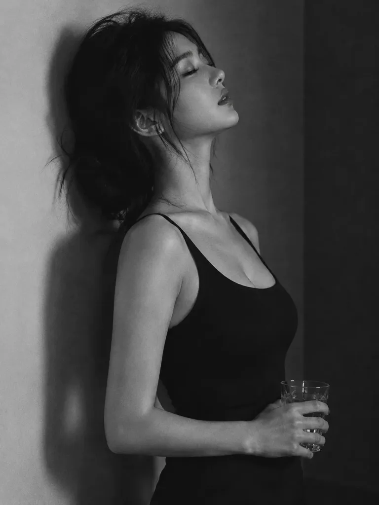 Cinematic Monochrome Profile Portrait