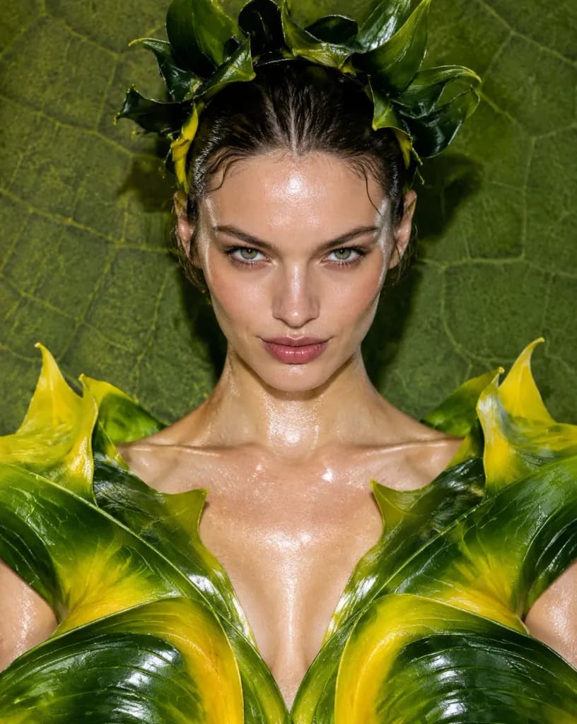 Chlorophyll Avant-Garde Editorial Portrait