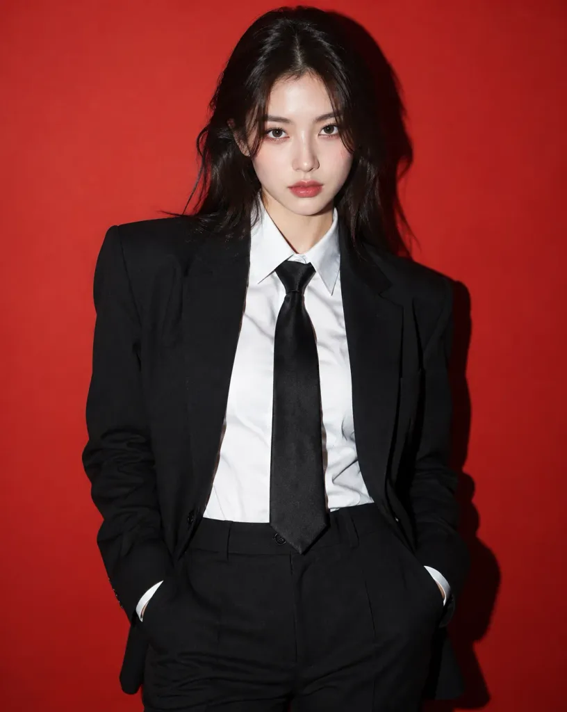 High-Contrast Studio Fashion Suit Portrait