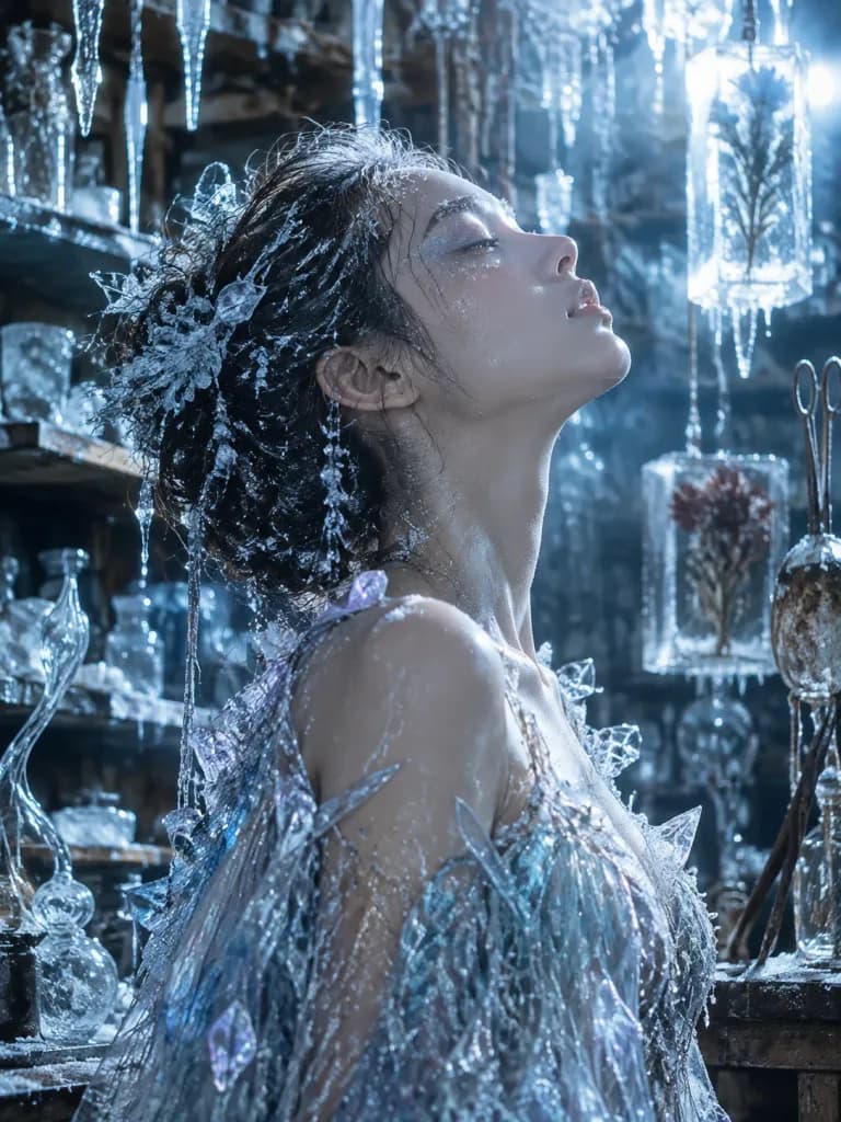 Cryogenic Workshop Ice Shard Portrait
