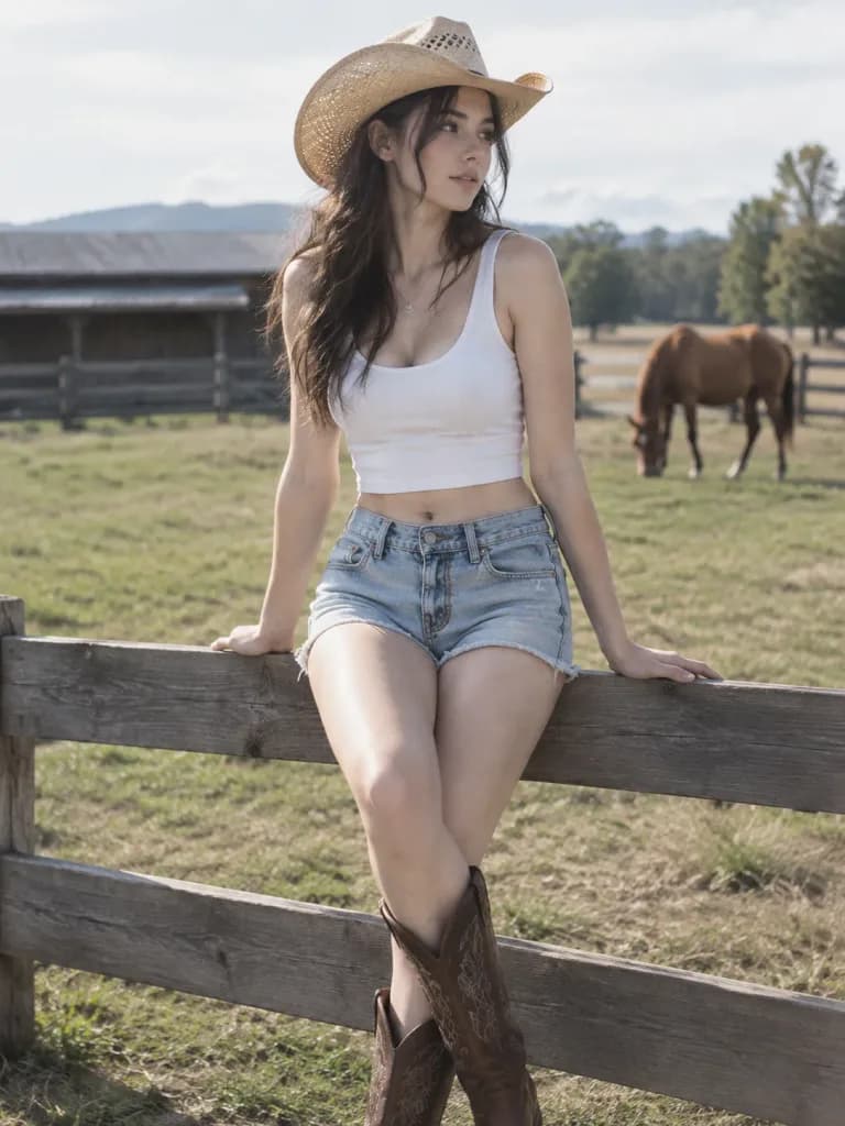 Candid Cowgirl Summer Street Style