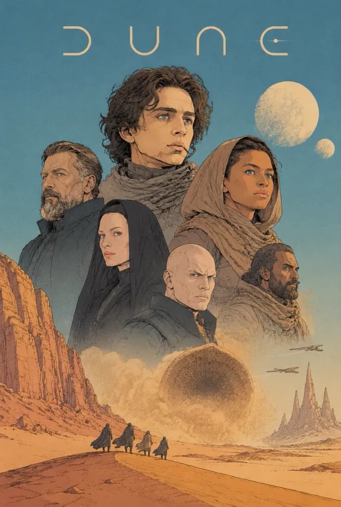 メビウス風デューン映画ポスター