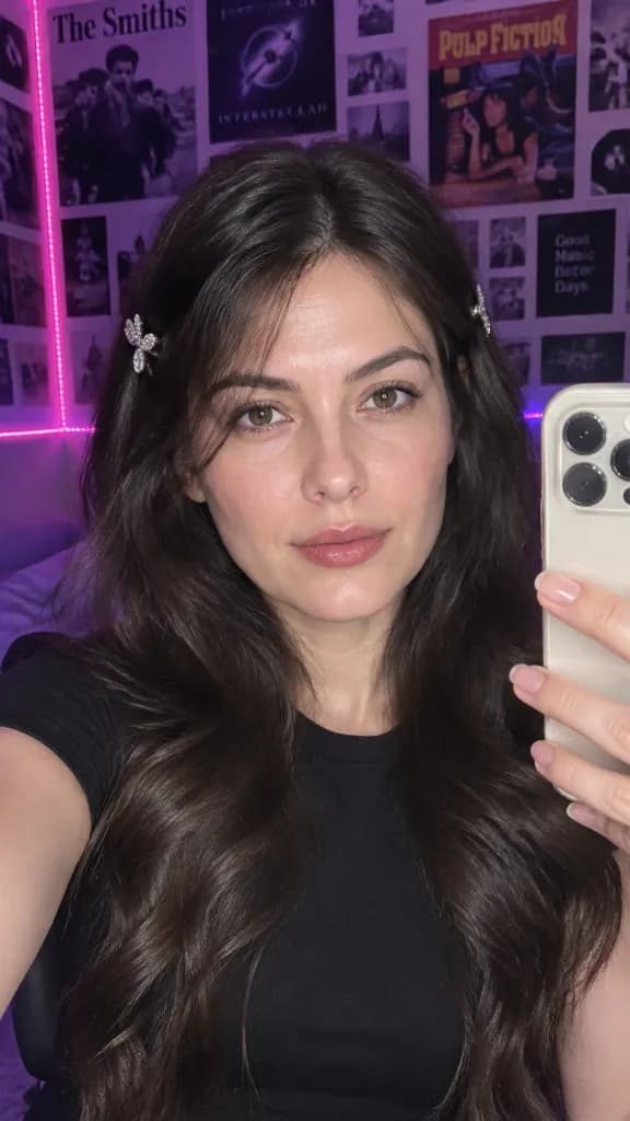 Smartphone Flash Night Bedroom Selfie