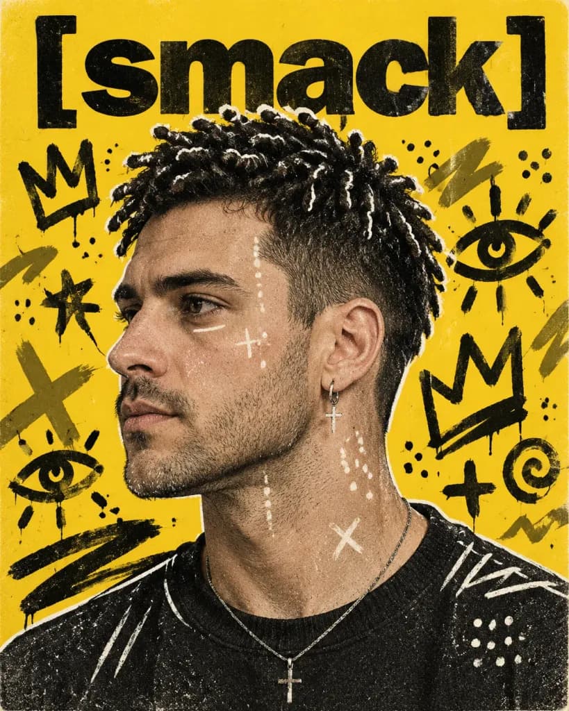 Mixed-Media Street Art Editorial Poster