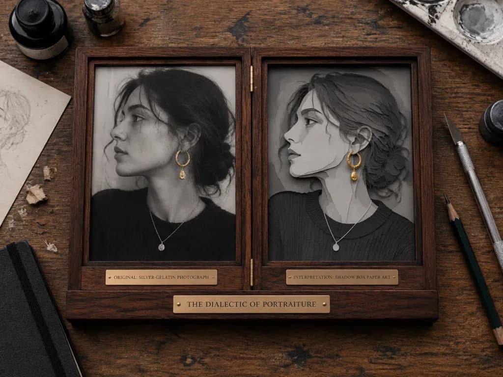Dual Portrait Studio Shadow Box