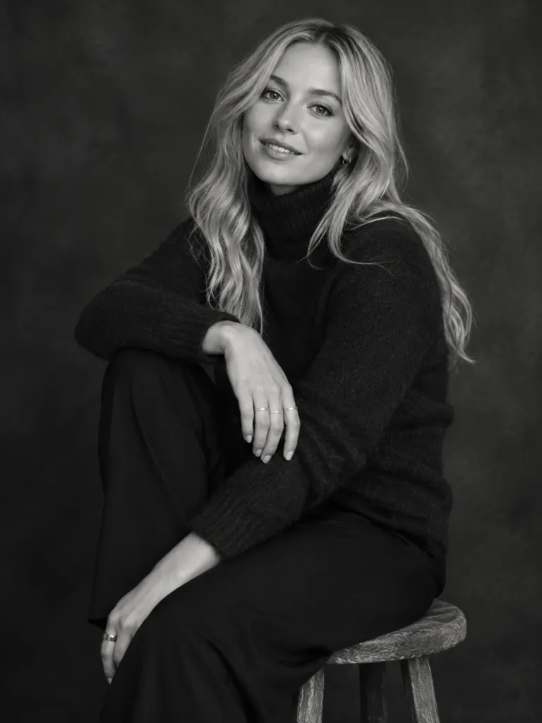 Classic Black and White Studio Portrait