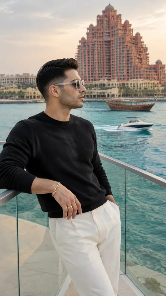 Waterfront Promenade Male Portrait