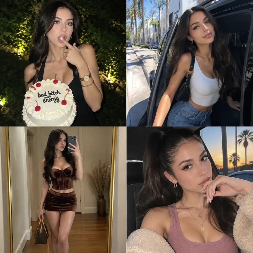 Influencer Luxury Lifestyle 2x2 Photo Collage