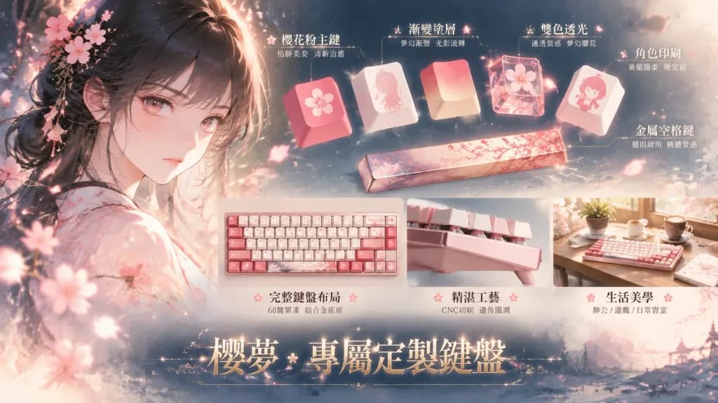 キャラクターモチーフ特注キーボードポスター