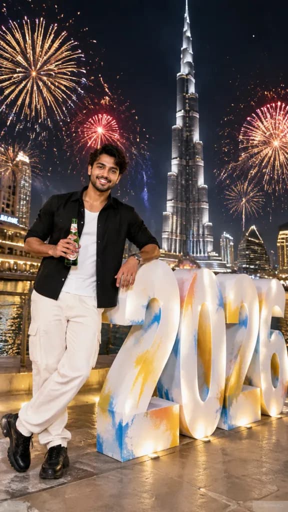 New Year Portrait at Burj Khalifa