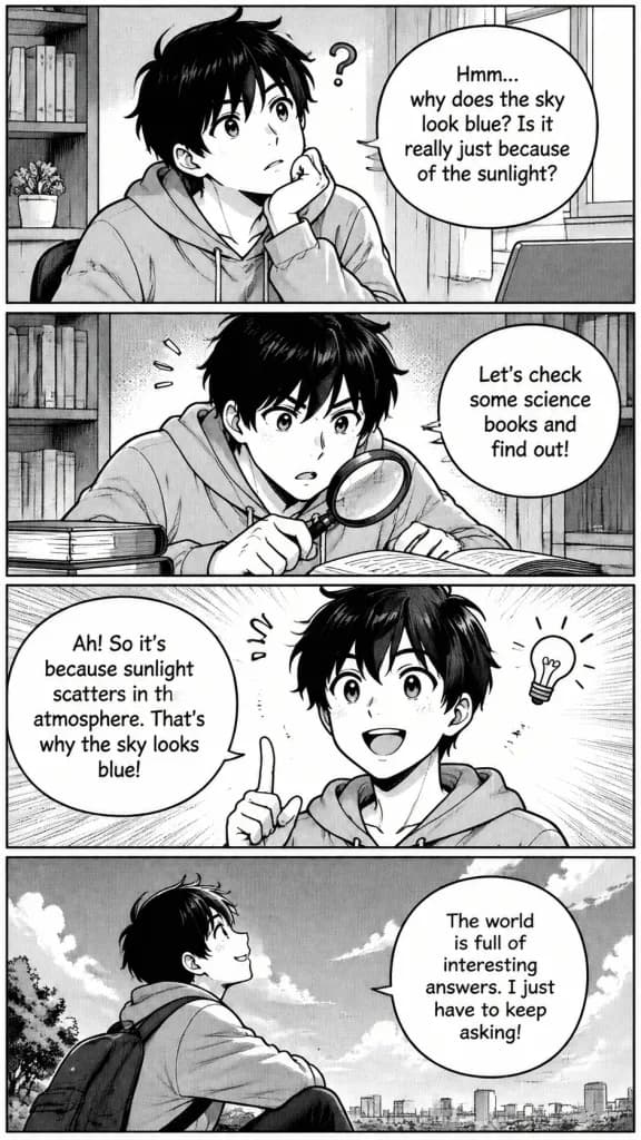 直式四格日系漫畫