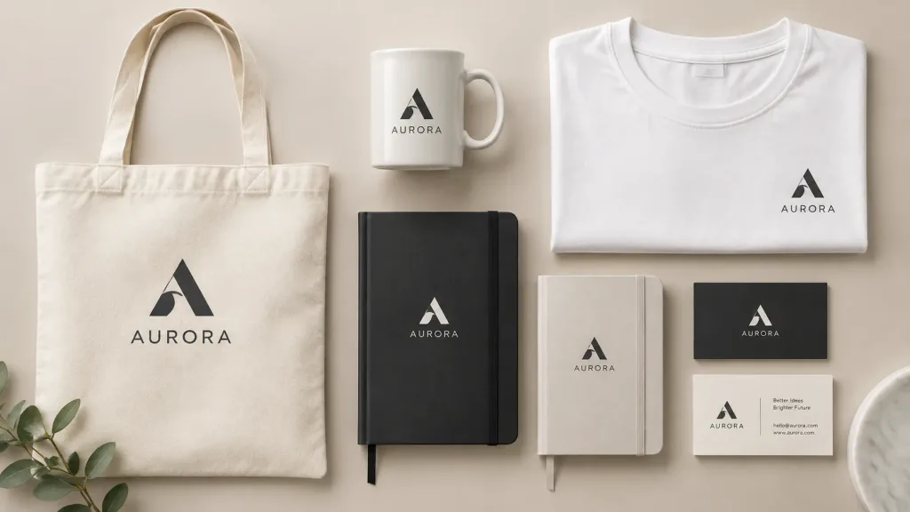 Marken-Merchandise-Mockup-Präsentation