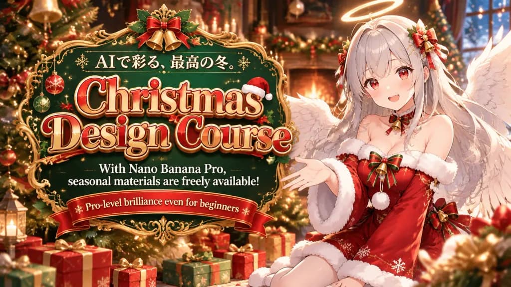 Christmas Anime Angel Eyecatch Banner