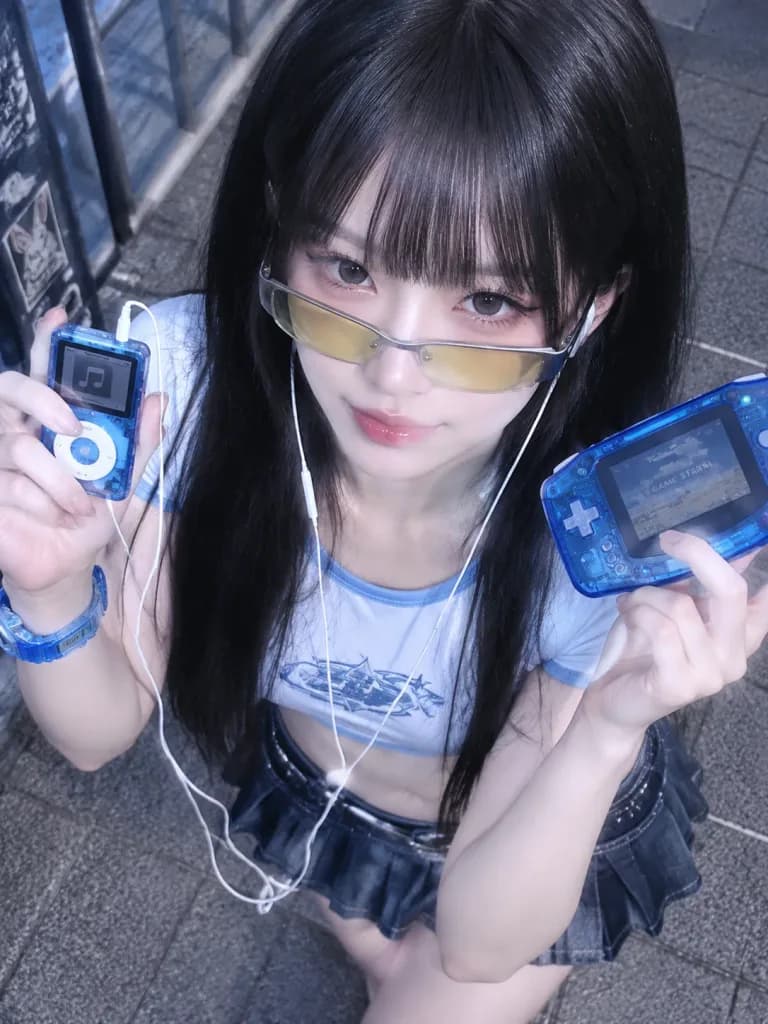 Y2K Japanese Streetwear Fashion Influencer