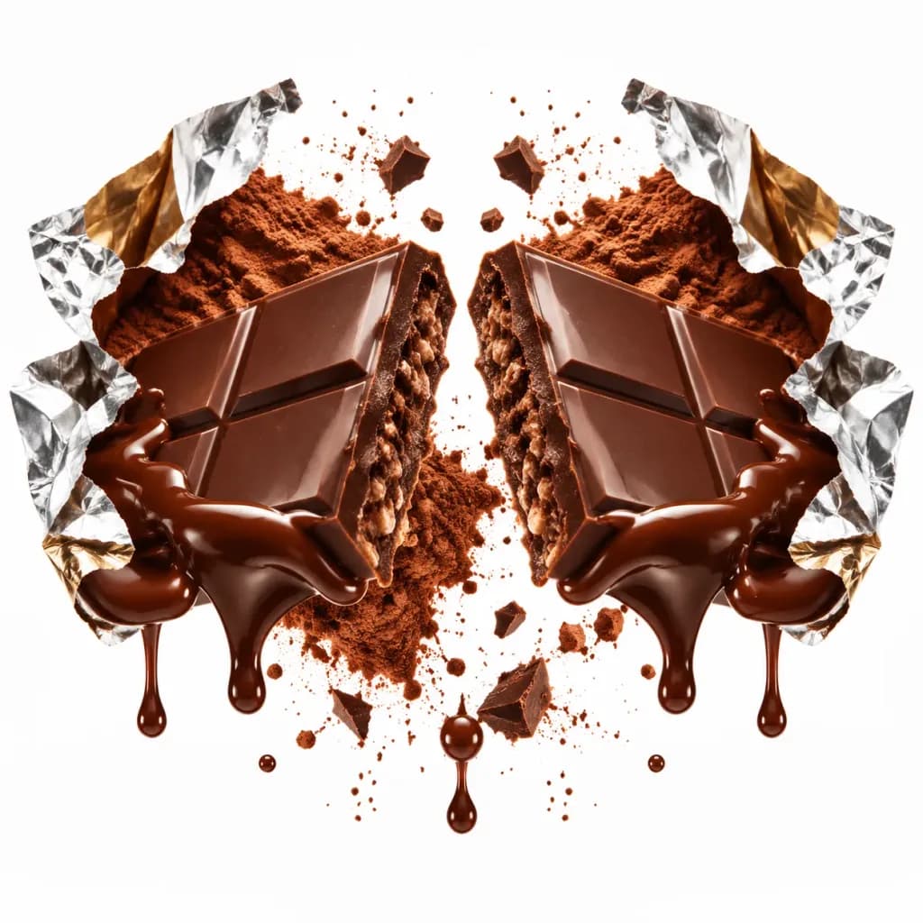 チョコレートバーの広告キービジュアル