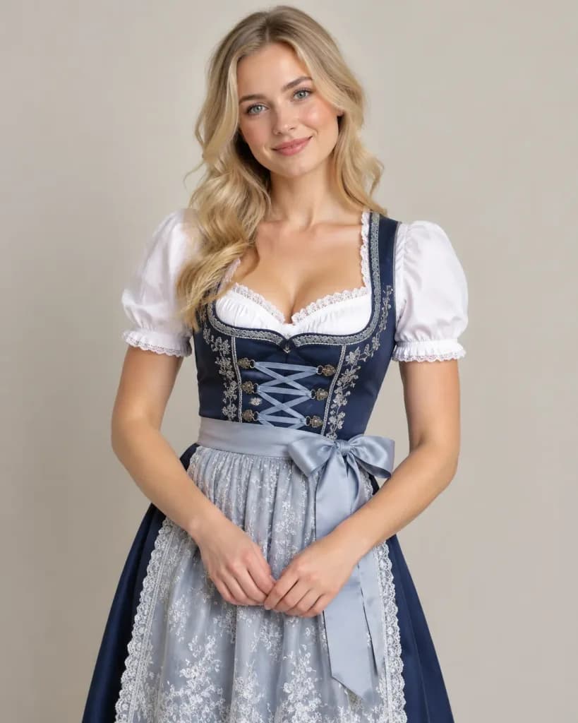 Bavarian Dirndl Studio Portrait