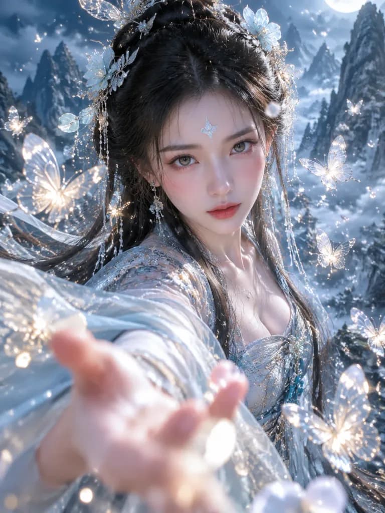 신비로운 선협 신선 인물화