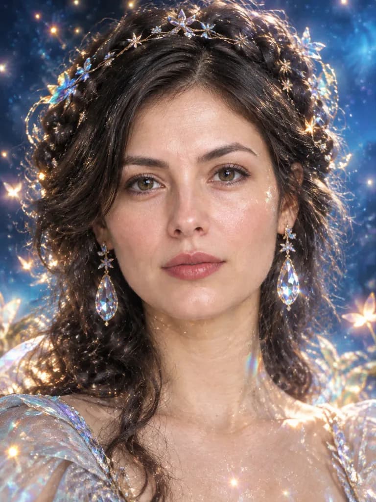 Bioluminescent Regal Stardust Portrait