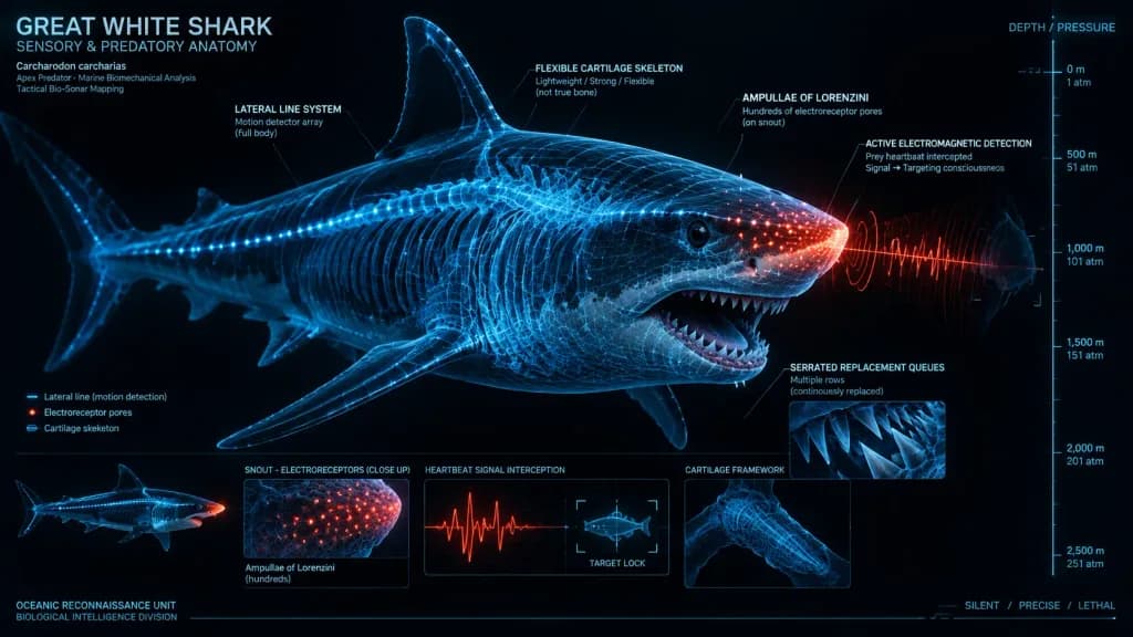 戦術的生物発光サメ解剖図