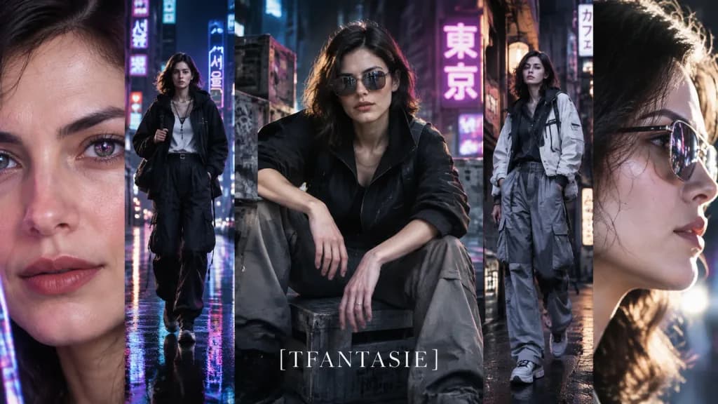 Five-Frame Streetwear Fashion Editorial Spread