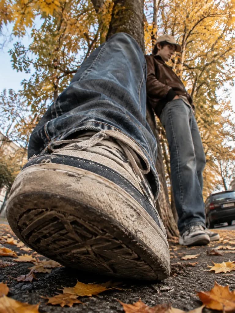 Forced Perspective Giant Sneaker Street Illusion