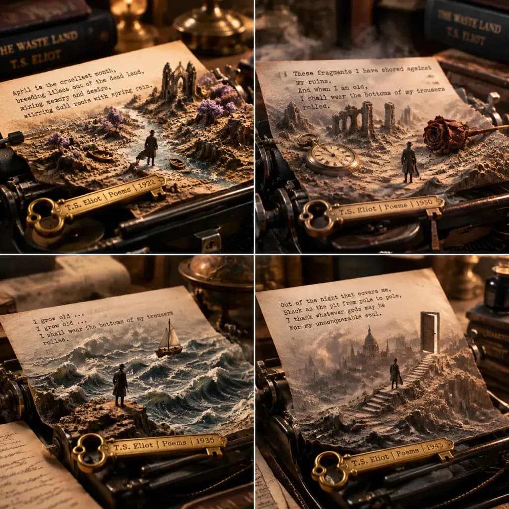 Poetic Typewriter 3D Landscapes