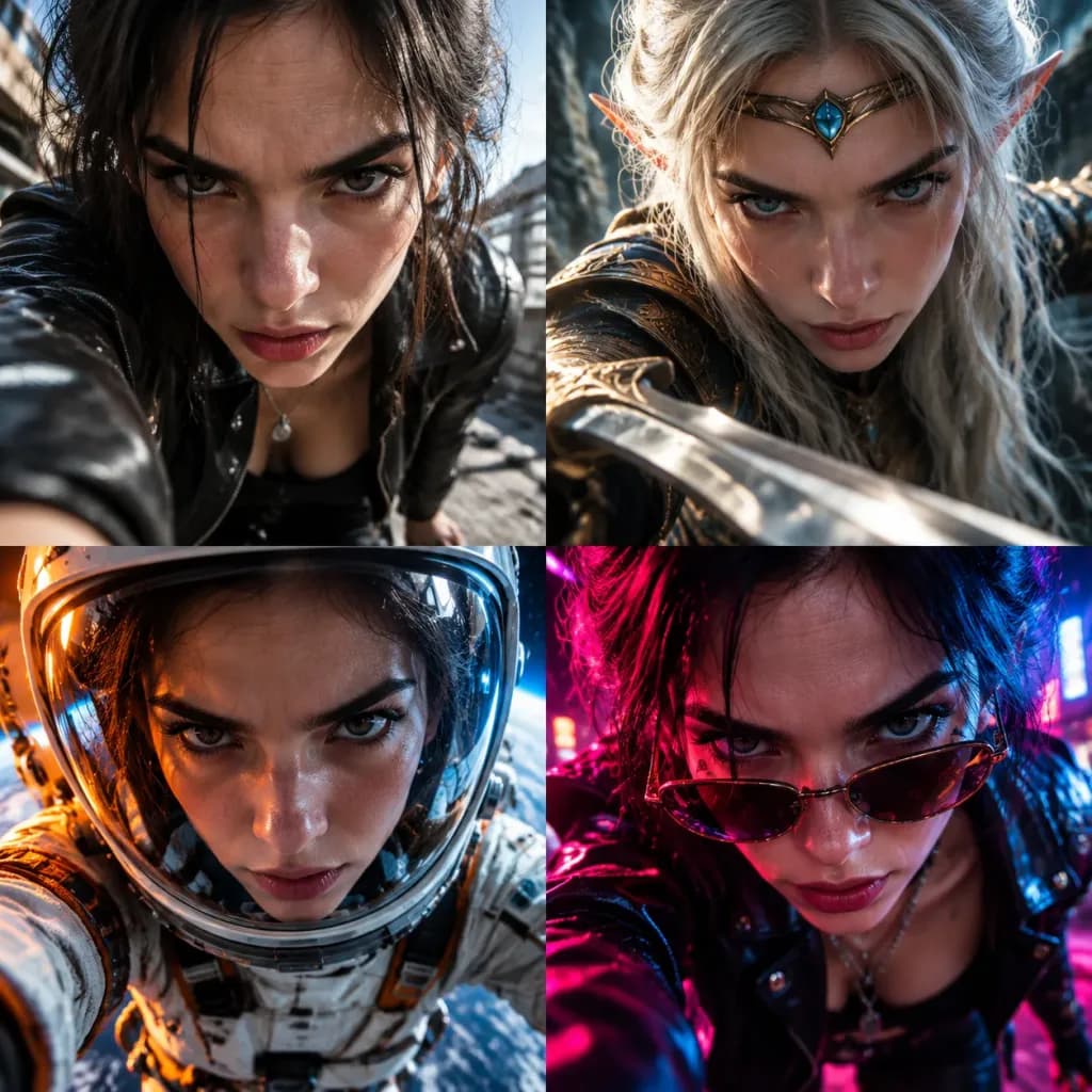 Quad Character Transformation Extreme Wide Angle