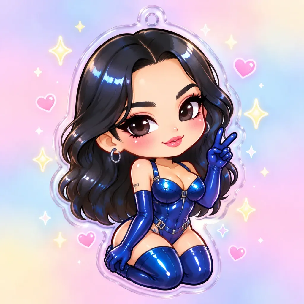 Cute Resin Charm Illustration