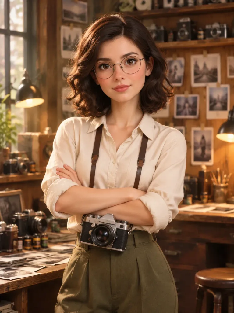 3D Animated Photographer Character