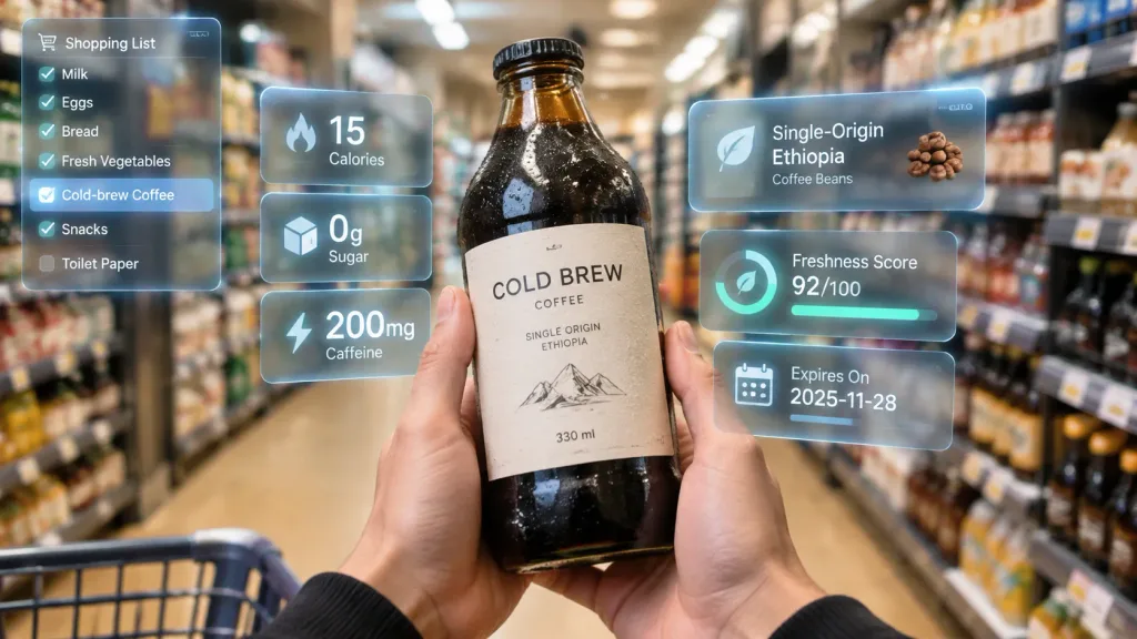 First-Person Augmented Reality Supermarket Shopping