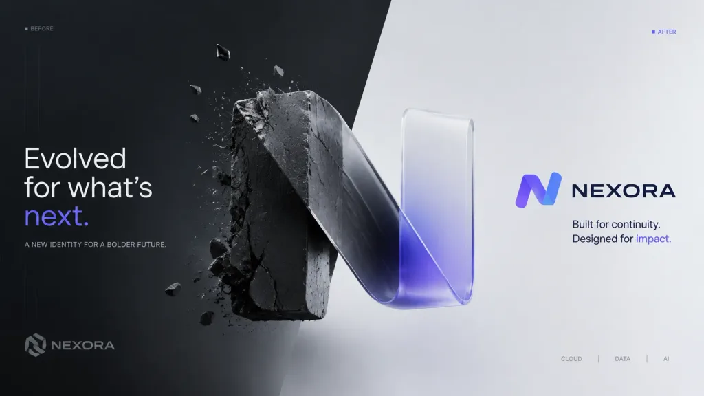 Tech Company Rebrand Reveal Visual