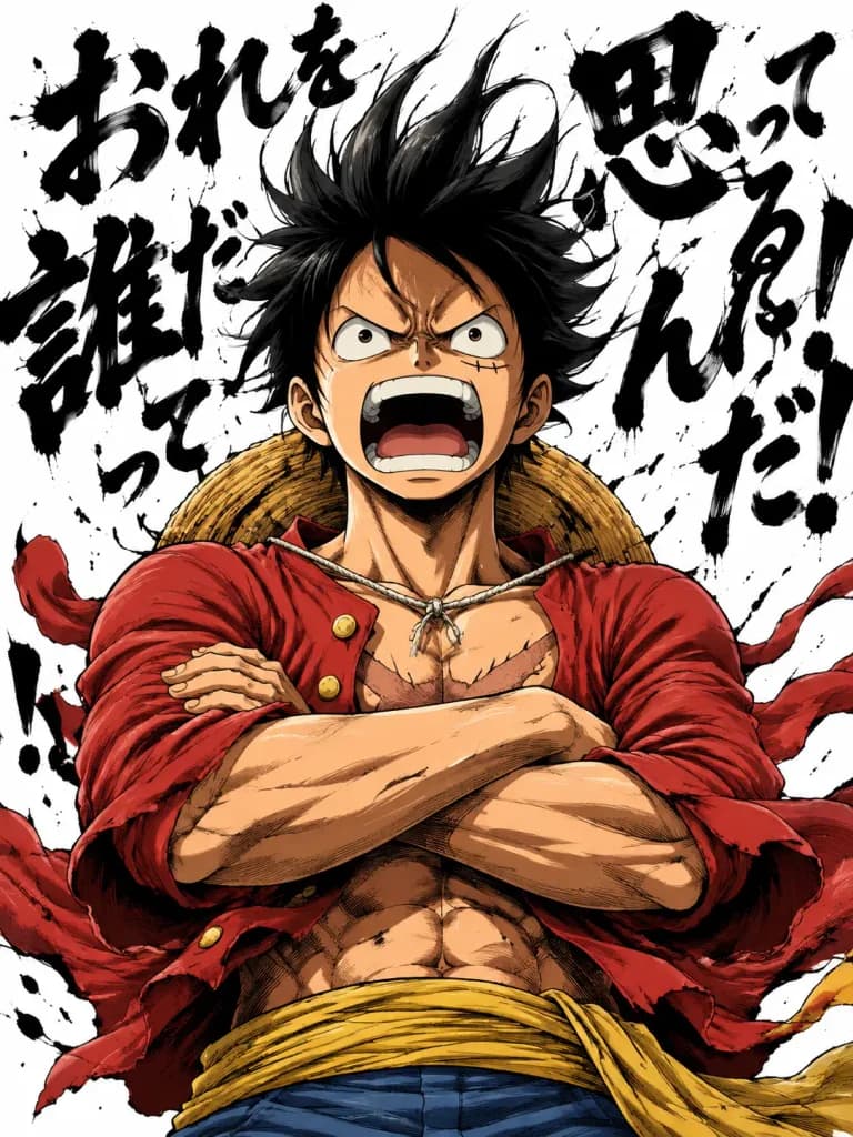 Dynamic Anime Poster Power Stance
