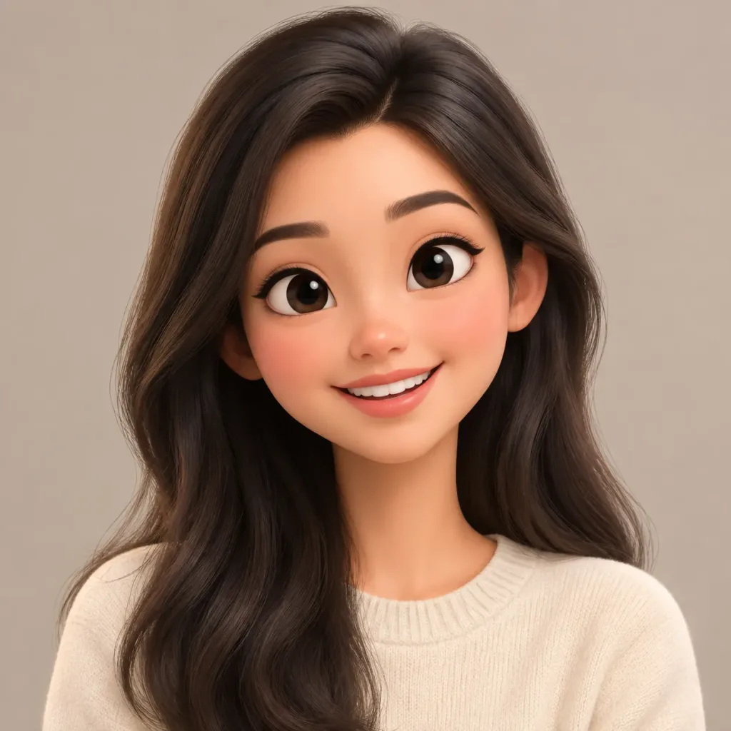 皮克斯風格3D角色頭像