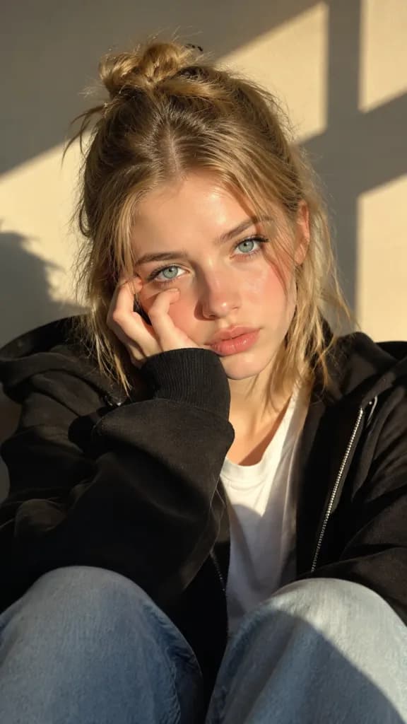 Intimate Golden Hour Studio Portrait
