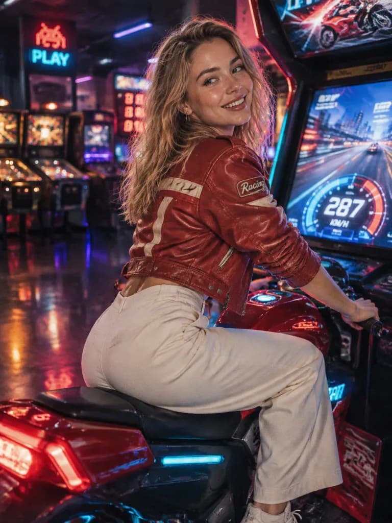 ゲーセンのシネマティックポートレート アナ・デ・アルマス