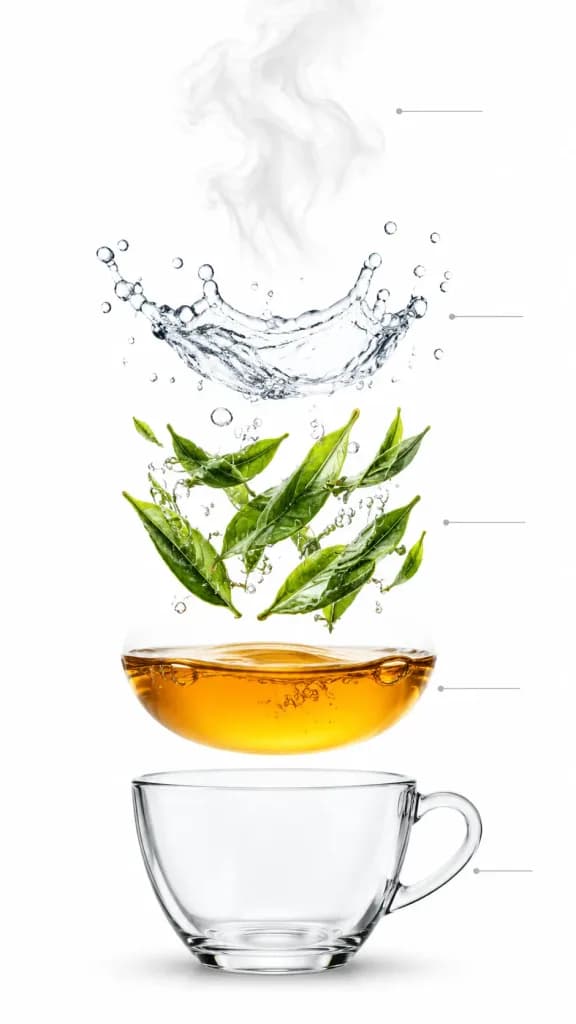 沏茶工藝立體分解資訊圖