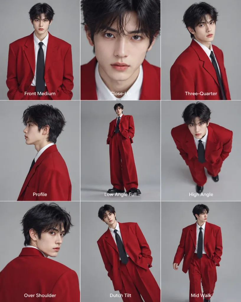 Editorial Multi-Angle Fashion Grid