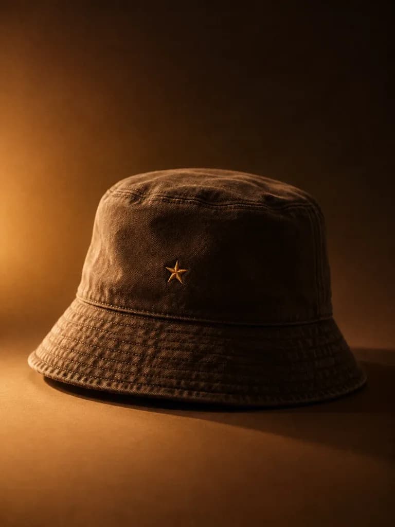 Editorial Espresso Brown Bucket Hat