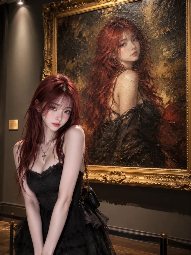 古典油絵のドッペルゲンガーと美術館ポートレート