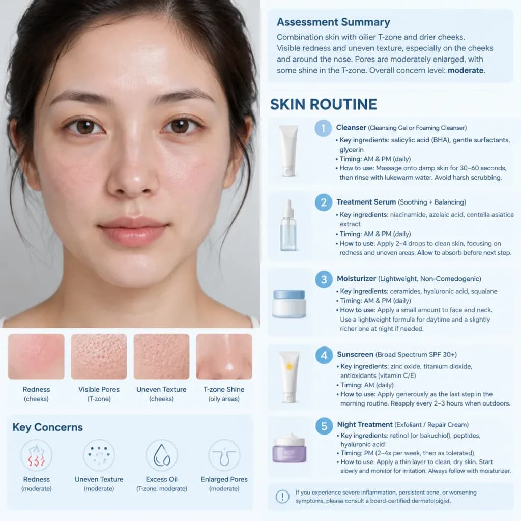 Professional AI Facial Skin Analysis